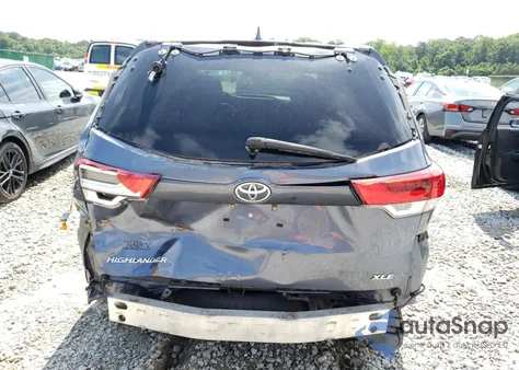 2018 Toyota Highlander Se from USA, damaged, VIN 5TDKZRFH3JS284447
